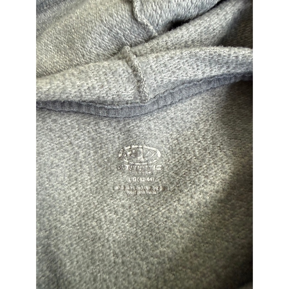 Athletic Works Mens Heather Gray Pullover Hoodie Sweatshirt Large - Picture 3 of 4
